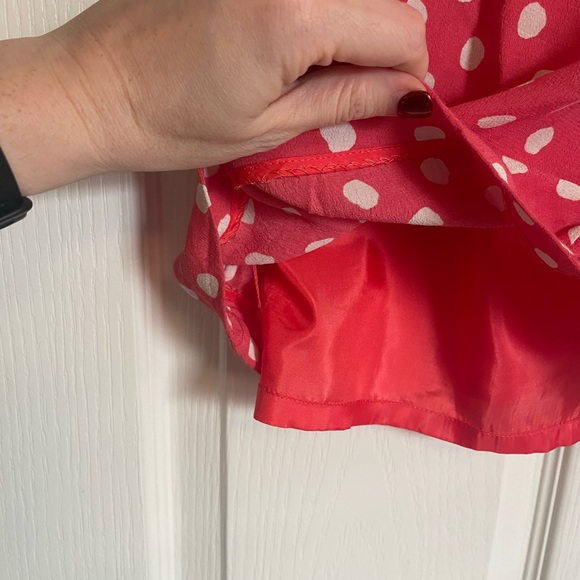 Kate Spade Sleeveless Pink Polka Dot Blouse - Picture 6 of 8